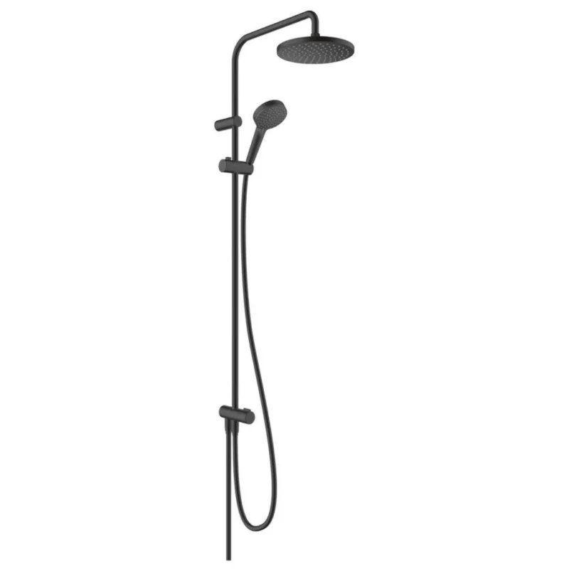 Hansgrohe Vernis Blend 200 Reno Duş Kolonu Satin Siyah - 26272670 - Duş Setleri