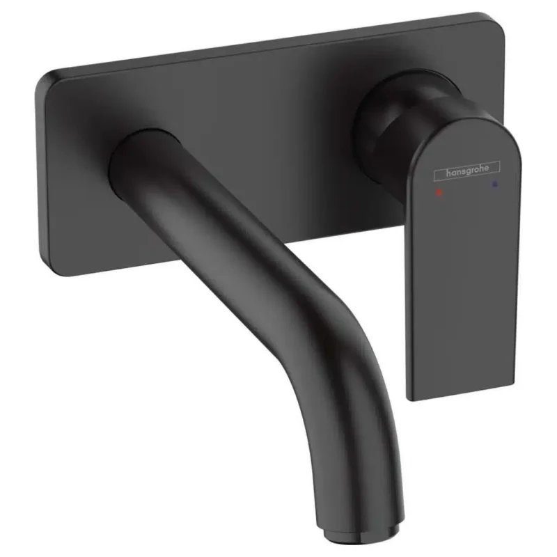 Hansgrohe Vernis Shape Ankastre Lavabo Bataryası 205 mm Satin Siyah - 71578670 - Ankastre Lavabo Bataryası