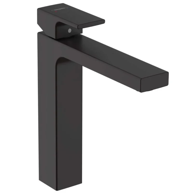 Hansgrohe Vernis Shape Lavabo Bataryası 190 Sifon Kumandalı Satin Siyah - 71562670 - Lavabo Bataryaları