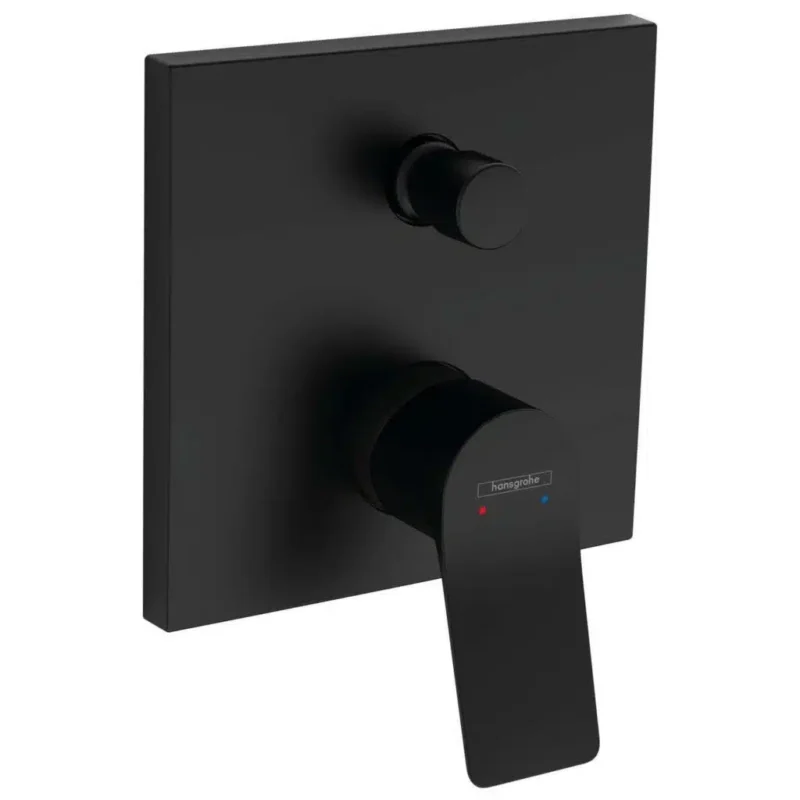 Hansgrohe Vivenis Ankastre Banyo Bataryası Satin Siyah - 75415670 - Ankastre Banyo Bataryası