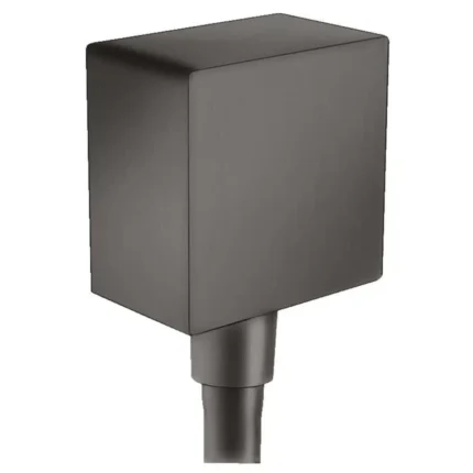 Hansgrohe Fixfit S Square Duş Çıkış Dirseği Mat Siyah Krom
