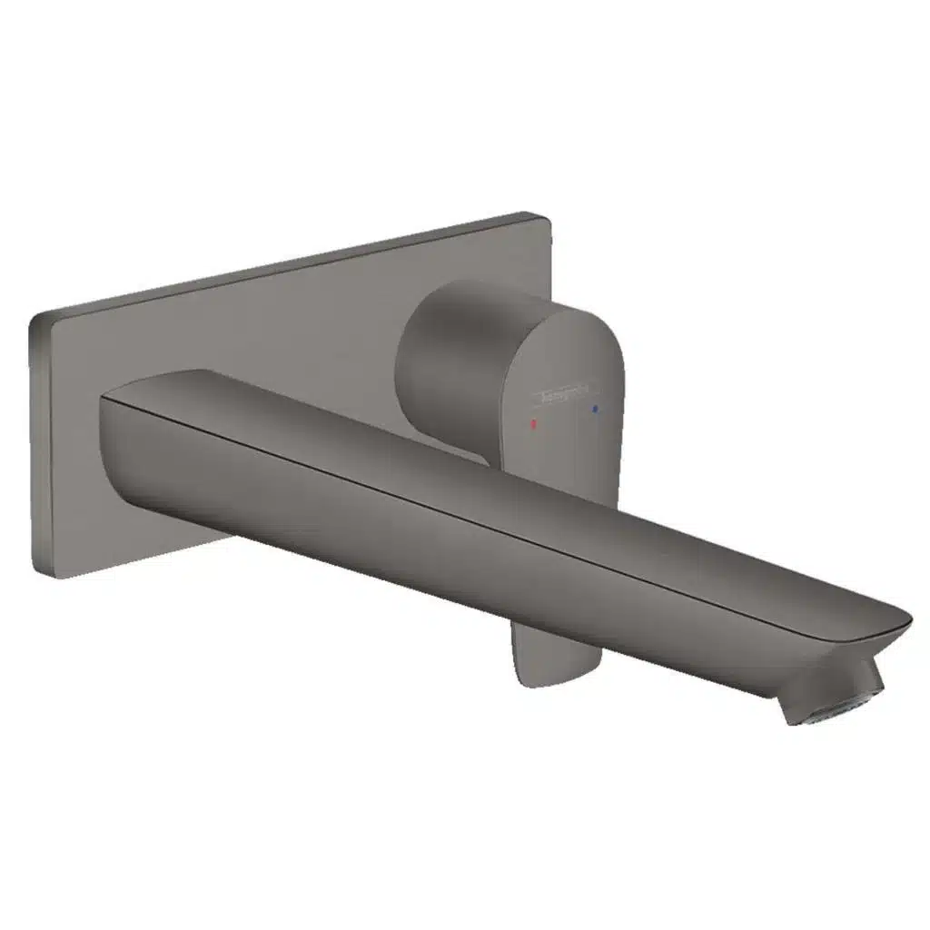 Hansgrohe Talis E Ankastre Lavabo Bataryası 225 mm Mat Siyah Krom Hansgrohe Talis E Ankastre Lavabo Bataryası 225 mm Mat Siyah Krom