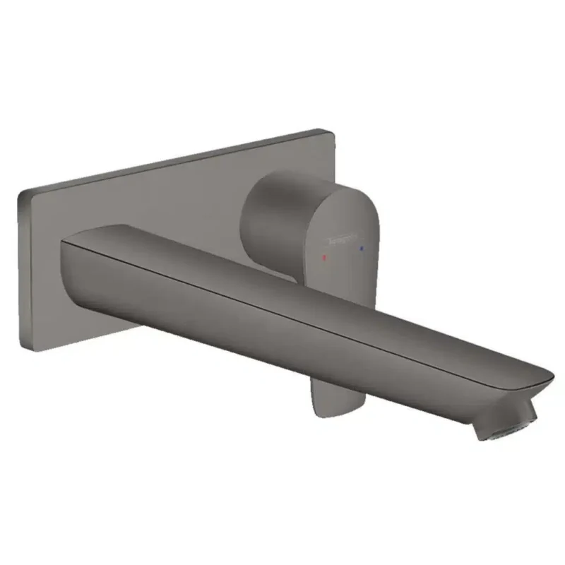 Hansgrohe Talis E Ankastre Lavabo Bataryası 225 mm Mat Siyah Krom - 71734340 - Ankastre Lavabo Bataryası