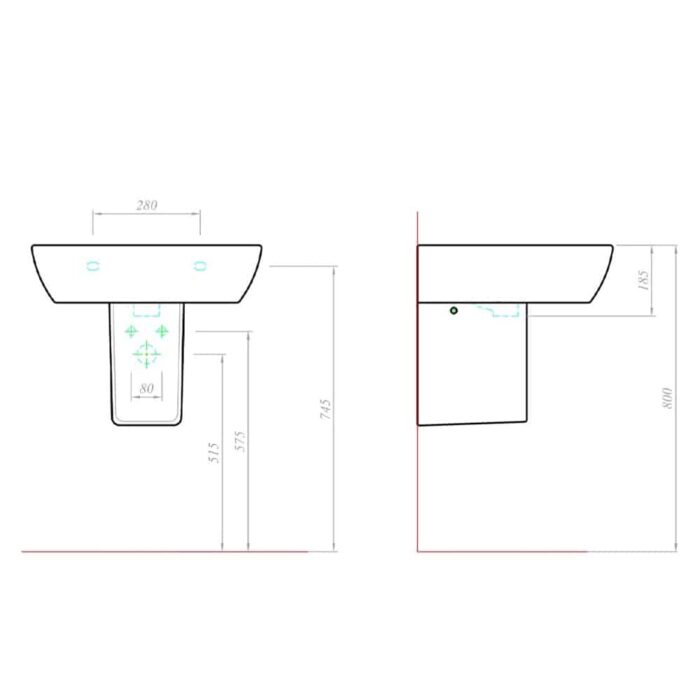 Kale Babel Beyaz Yarım Ayak