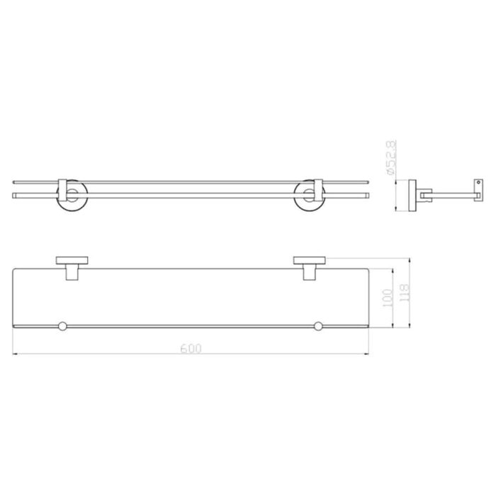 Kale D100 Altın Etajer