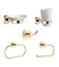 Kale D100 Altın Porselen Aksesuar Seti - 410200600272 - Banyo Aksesuar Seti