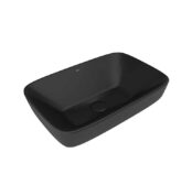 Kale Dove 60 cm Mat Siyah Dikdörtgen Çanak Lavabo