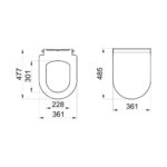 Kale Idea 2.0 Ultra Slim Smart Yavaş Kapanır Klozet Kapağı - 310200700032 - Klozet Kapağı - 1