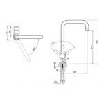 Kale Nova Döner Borulu Mutfak Bataryası - 410200502531 - Mutfak Eviye Bataryası - 1