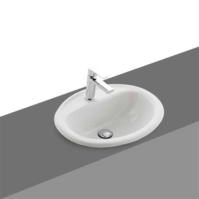 Kale Optimum 52 cm Beyaz Armatür Delikli Tezgah Üstü Lavabo - 310200200092 - Tezgah Üstü Lavabo