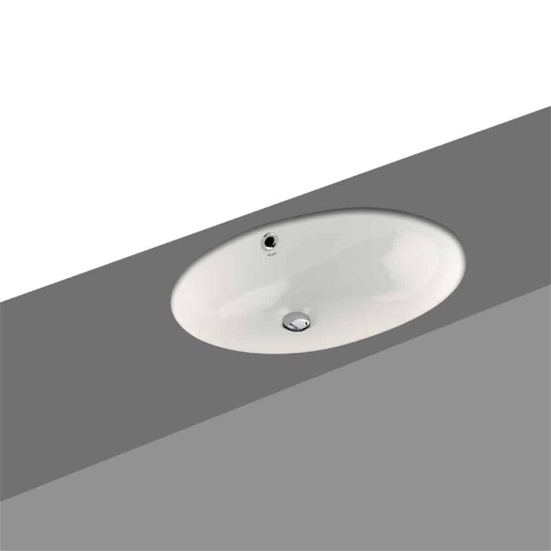 Kale Optimum 56 cm Beyaz Armatür Deliksiz Tezgah Altı Lavabo - 310200200100 - Tezgah Altı Hilton Lavabo