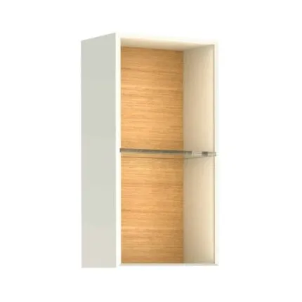 Kale Zero 2.0 28 cm Beyaz-Meşe Üst Açık Raf Modülü