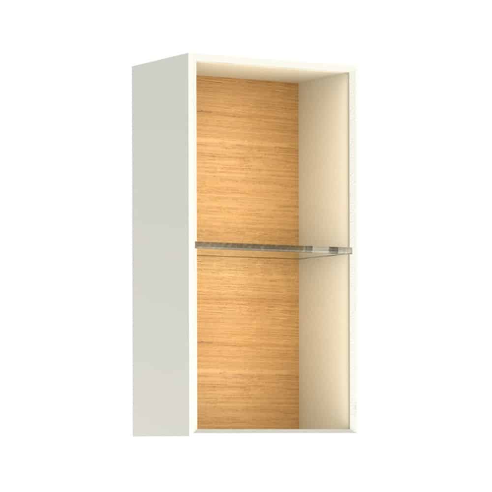 Kale Zero 2.0 28 cm Beyaz-Meşe Üst Açık Raf Modülü Kale Zero 2.0 28 cm Beyaz-Meşe Üst Açık Raf Modülü - 310300102198 - Banyo Üst Modülleri