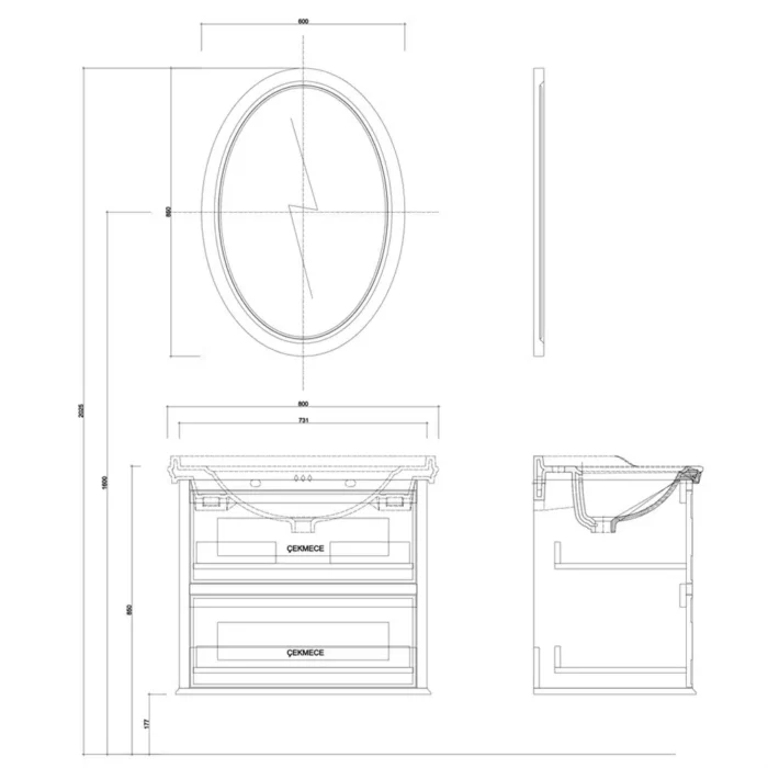 kalekale miro 80 cm mat beyaz banyo do 0 c29a