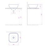 Kale Babel Evo 40 Cm Yuvarlak Arm Dlı Lavabo Bz - 310200200040 - Tezgah Üstü Lavabo - 1