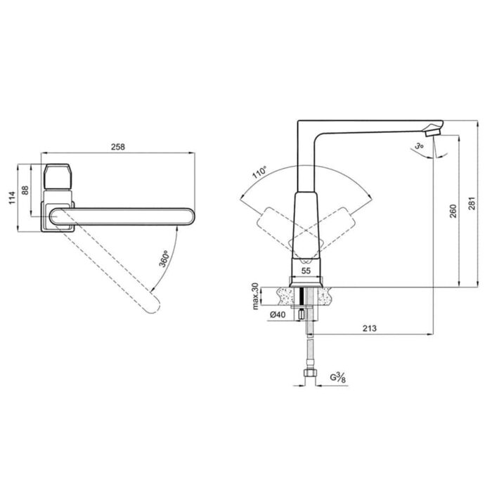 Kale Basics Döküm Borulu Mutfak Bataryası