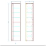 Kale Casilla 40 cm Mat Vizon Sepetli Sağ Boy Dolabı