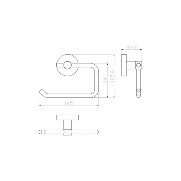 Kale D100 Wc Kağıtlık Krom - 410200600264 - Tuvalet Kağıtlık - 1