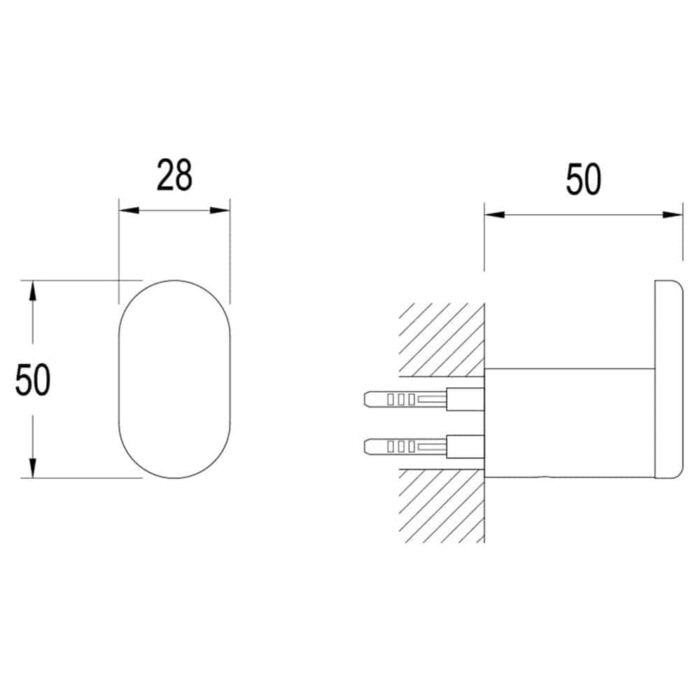 Kale D300 Tekli Krom Askılık - 410200600242 - Askılık, Bornoz Askılığı - 1