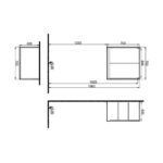 Kale Idea 2.0 70 cm Parlak Beyaz Kapaklı Çamaşır Makinesi Üst Dolabı