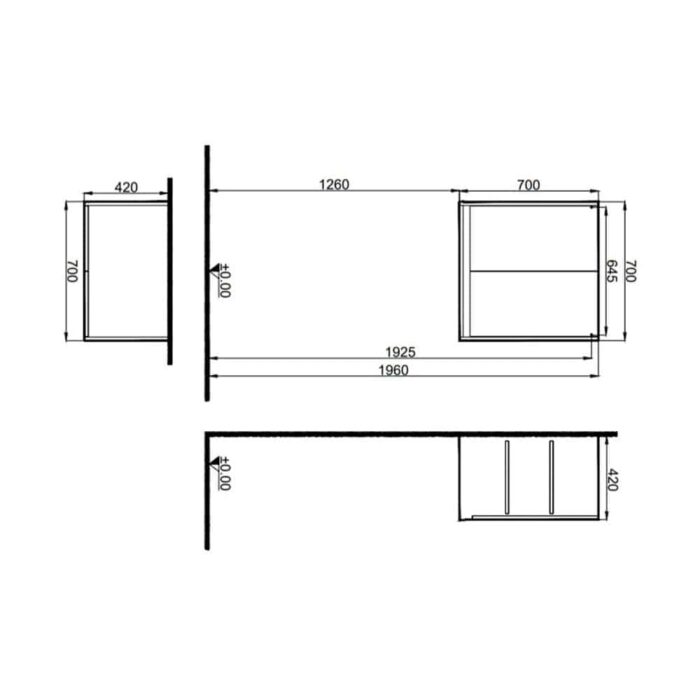 Kale Idea 2.0 70 cm Parlak Beyaz Kapaklı Çamaşır Makinesi Üst Dolabı
