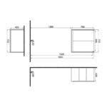 Kale Idea 2.0 70 cm Pasifik A Kapaklı Çamaşır Makinesi Üst Dolabı