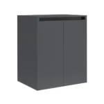 Kale Idea 2.0 70 cm Parlak Antrasit Kapaklı Çamaşır Makinesi Alt Dolabı - 310300101986 - Banyo Alt Modülleri, Çamaşır Makinesi Dolabı