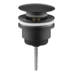 Kale Novatik Siyah Yuvarlak Universal Lavabo Süzgeci - 410200602689 - Lavabo Süzgeci