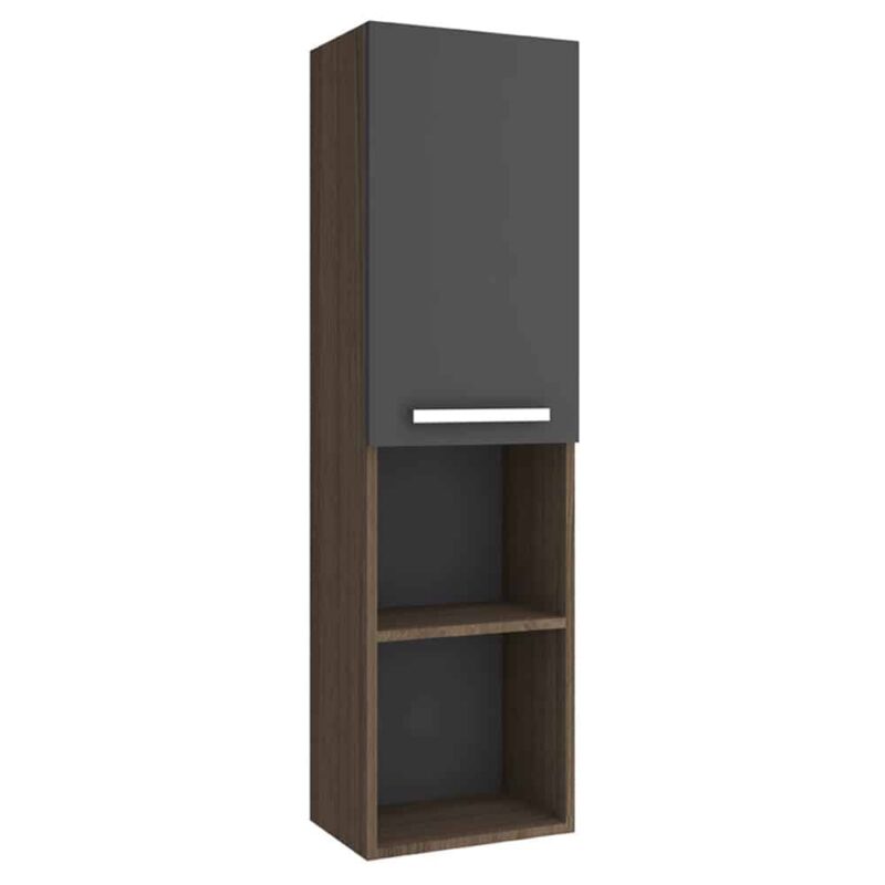 Kale Trevi 40 cm Antrasit-Ceviz Sağ Boy Dolabı - 310300103333 - Boy Dolaplar