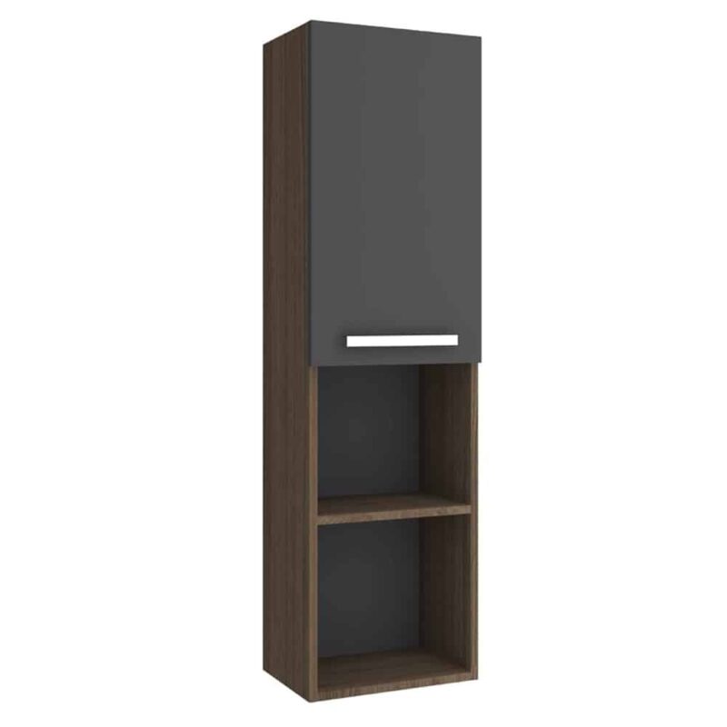 Kale Trevi 40 cm Antrasit-Ceviz Sol Boy Dolabı - 310300103335 - Boy Dolaplar