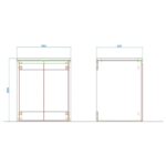 Kale Vista 76 cm Mat Beyaz Kapaklı Çamaşır Makinesi Dolabı