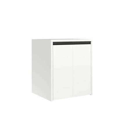 Kale Vista 76 cm Mat Beyaz Kapaklı Çamaşır Makinesi Dolabı - 310300101778 - Çamaşır Makinesi Dolabı