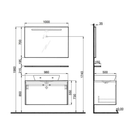 kalekale idea 2.0 100 cm parlak beyaz 7eccf5