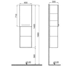 kalekale trevi 40 cm antrasit ceviz sa a9ef5b