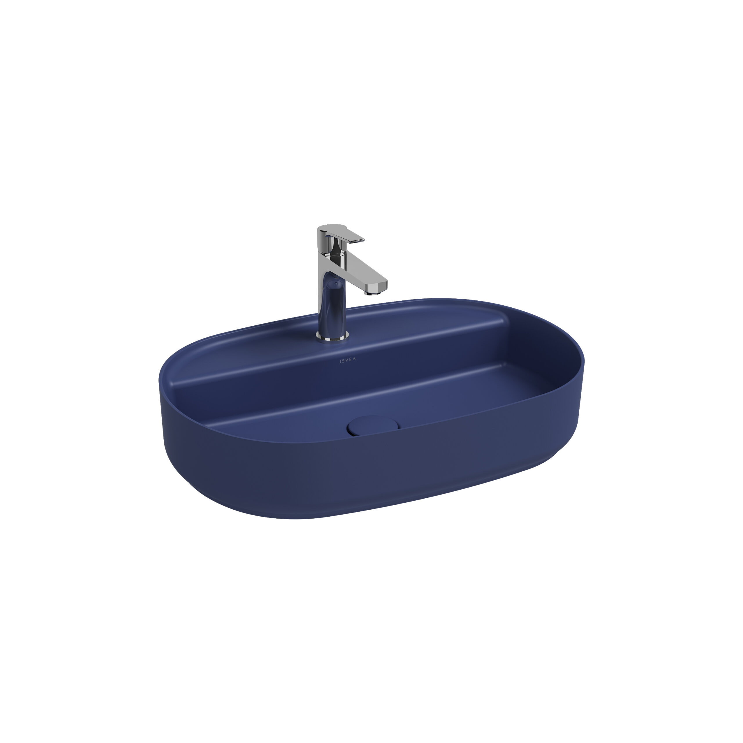 Isvea Infinity Batarya Delikli Tezgahüstü Lavabo 60 cm-İsvea Mavisi Isvea Infinity Batarya Delikli Tezgahüstü Lavabo 60 cm-İsvea Mavisi