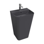 Isvea Sott Aqua Monoblok Lavabo-Antrasit - 10SQ37001-2C - Monoblok Bütün Lavabo