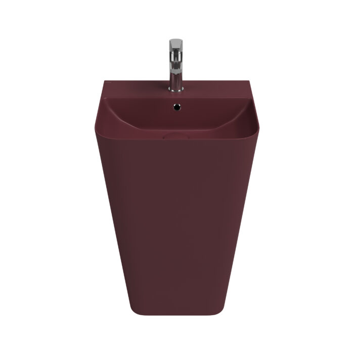 Isvea Sott Aqua Monoblok Lavabo-Rustik Bordo - Görsel 2