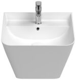 Isvea Sott Aqua Asma Monoblok Lavabo 50 cm, Parlak Beyaz - 10SQ37002 - Monoblok Bütün Lavabo