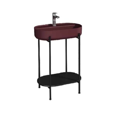 Isvea Puno Lavabo Ünitesi 60 cm Rustik Bordo