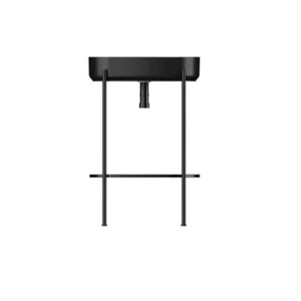 Isvea Puno Metal Profil Lavabo Ünitesi, 55 cm, Siyah Siyah Lavabolu - 29PNS004055I - Banyo Alt Modülleri, Ayaklı Lavabo