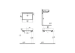 Vitra ArchiPlan 60 cm Beyaz Dar Lavabo - 7404B003-0016 - Tezgah Üstü Lavabo - 1
