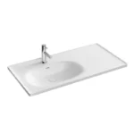 Vitra Equal 100 cm Beyaz Etajerli Lavabo - 7243B403-0001 - Etajerli Lavabo