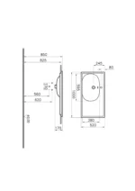 Vitra Equal 100 cm Beyaz Etajerli Lavabo - 7243B403-0001 - Etajerli Lavabo - 2