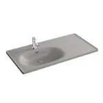 Vitra Equal 100 cm Mat Taş Gri Etajerli Lavabo - 7243B476-0001 - Etajerli Lavabo