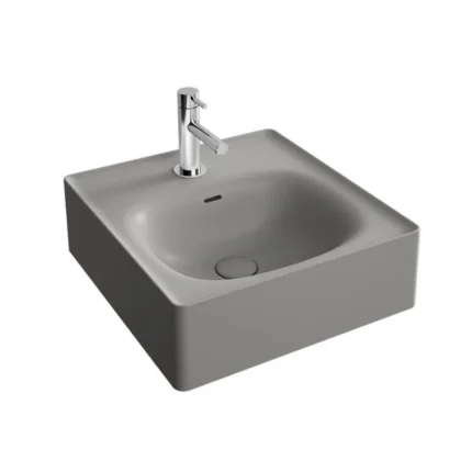Vitra Equal 43 cm Mat Taş Gri Standart Lavabo