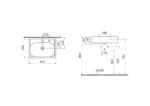 Vitra Equal 45 cm Beyaz Entegre Temassız Sıvı Sabunluk Delikli Çanak Lavabo - 7241B403-1514 - Çanak Lavabo - 1