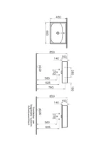 Vitra Equal 60 cm Beyaz Standart Lavabo - 7241B403-0001 - Standart Lavabo - 1
