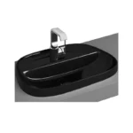 Vitra Frame 57 cm Siyah Tezgahüstü Lavabo - 5696B470-0041 - Tezgah Üstü Lavabo