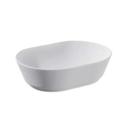 Vitra Geo 55 cm Beyaz Oval Çanak Lavabo