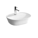 Vitra Geo 55 cm Beyaz Oval Çanak Lavabo - 7428B003-0041 - Çanak Lavabo